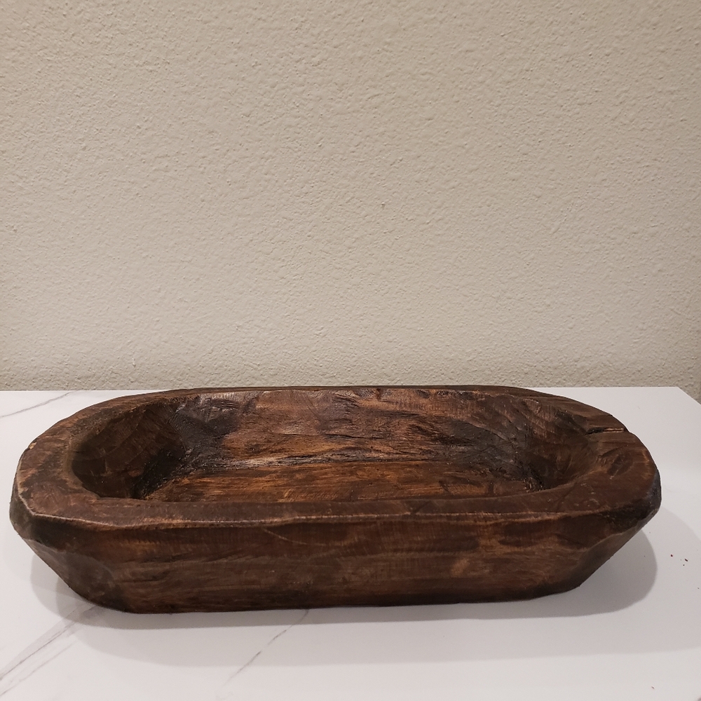Hand Crafted Winter Berry Gingerbread Cookie Dough Bowl Table Centerpiece - Picture 5 of 6
